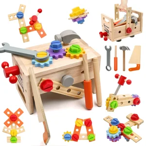 Wooden Tool Set, 29 Pcs Tool Box