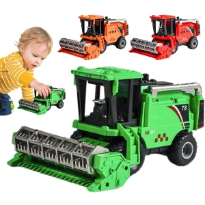 Friction Powered Combine Harvester Farm Toy